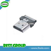 HDMI-a / tipo / pulg / solda / para cabo Ass&#39;y mini USB conector Fbhdmi1-102